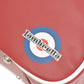 Lambretta Classic Retro Burgundy/White Messenger/Flight Bag