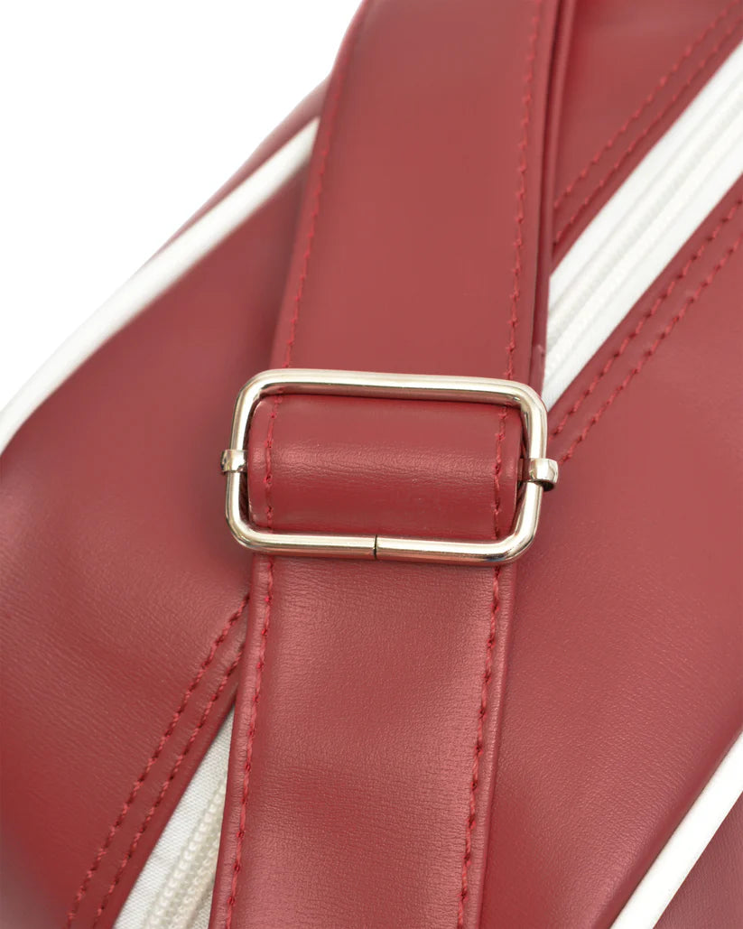 Lambretta Classic Retro Burgundy/White Messenger/Flight Bag