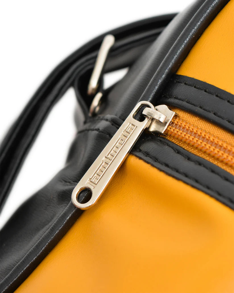 Lambretta Classic Retro Logo Mustard/Black Messenger/Flight Bag