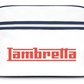 Lambretta Classic Retro Logo White/Navy Messenger/Flight Bag