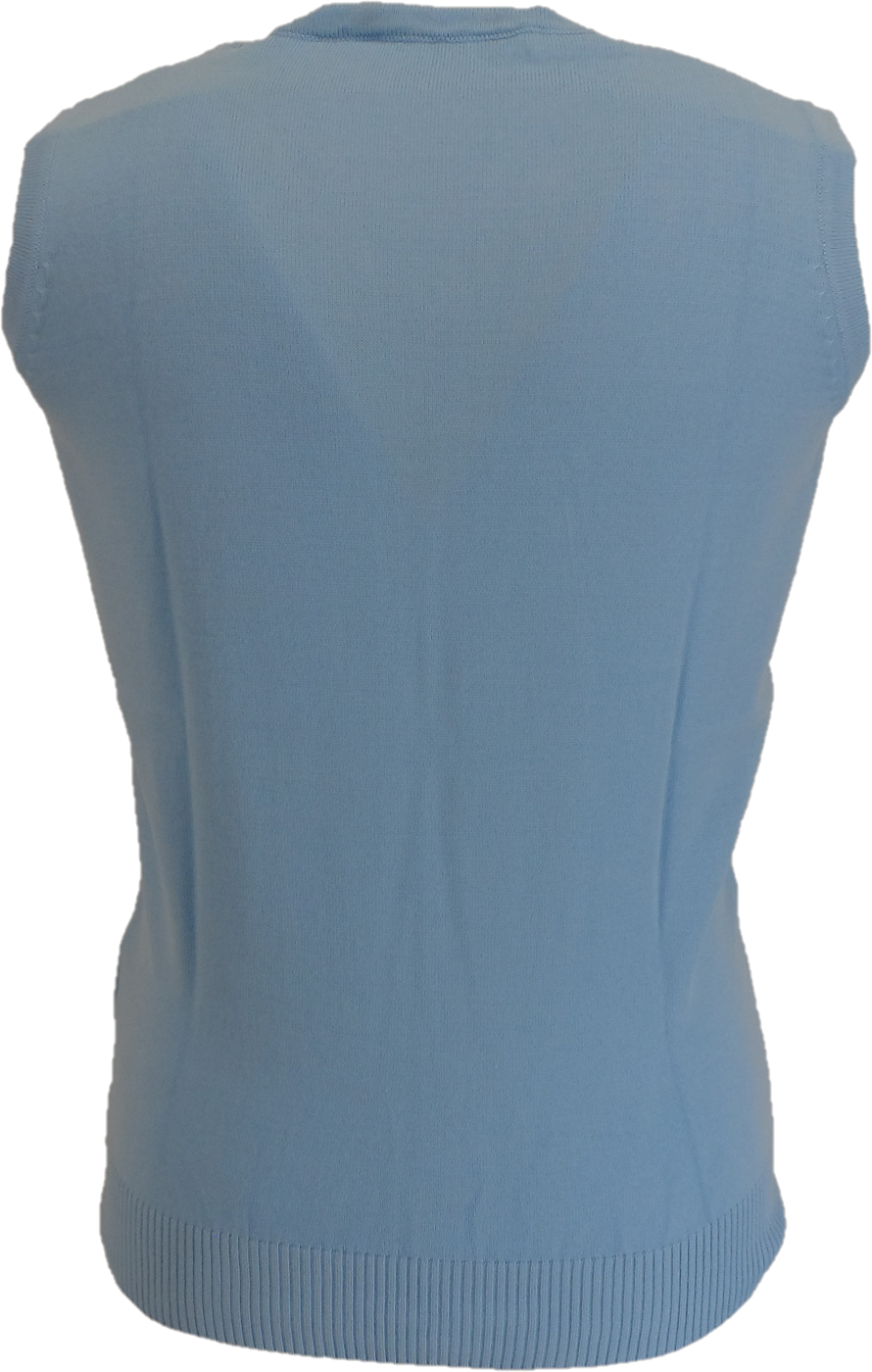 Himmelblaue Klassische Retro-Tanktops Relco