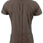 Relco chemise rétro à manches courtes pour hommes rouille/vert tonique mod