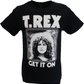 Mens Black Official T Rex Bolan Get it On T Shirt