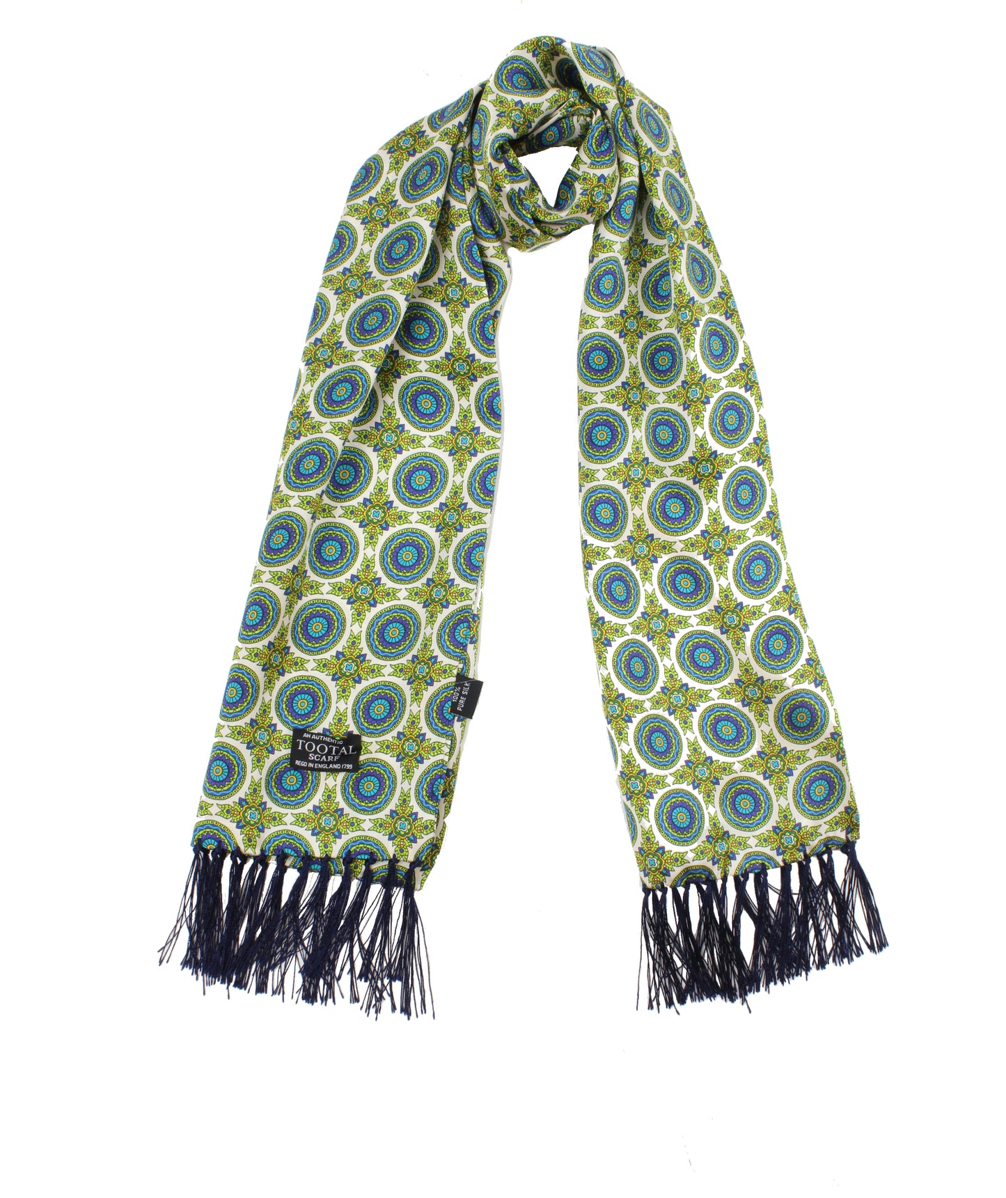 Tootal Mens Retro Geo Print 100% Silk Scarves