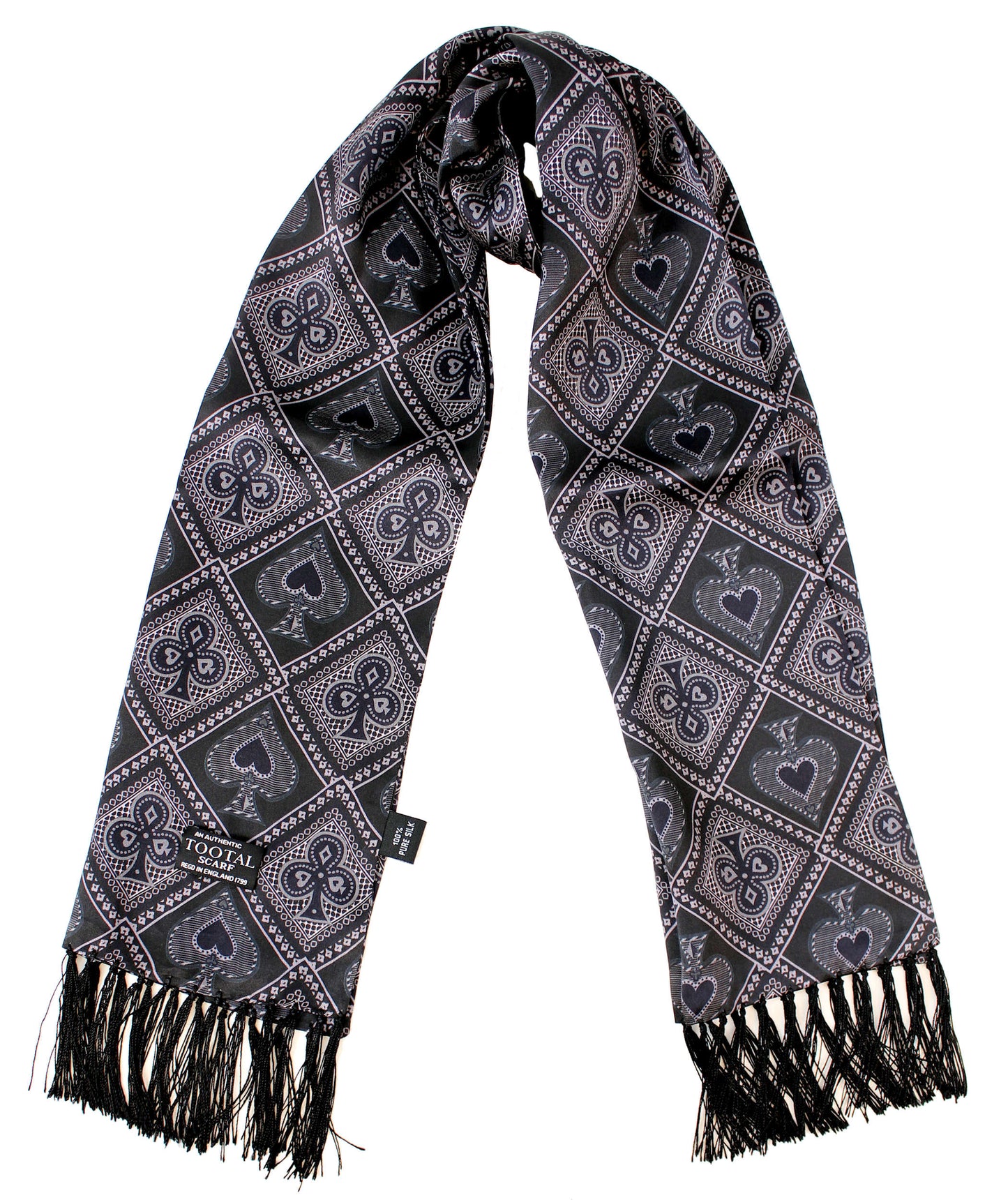 Tootal Mens Retro Geo Print 100% Silk Scarves