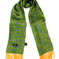 Tootal Mens Target Retro 100% Silk Scarf
