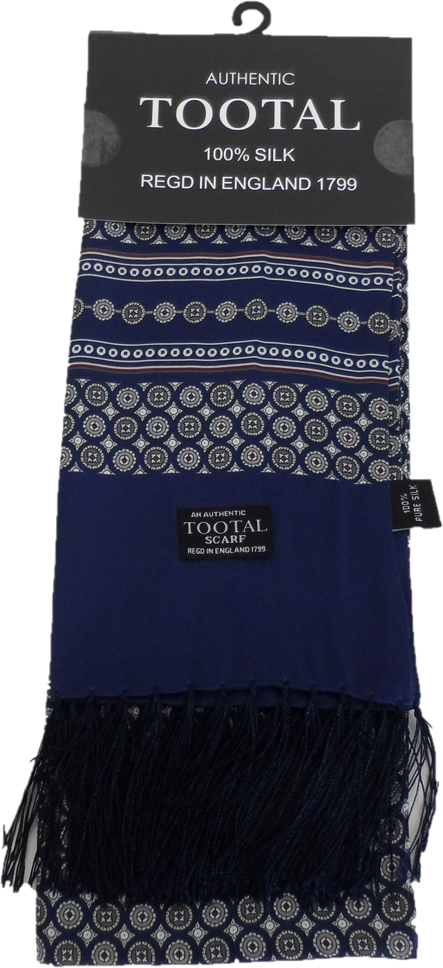 Tootal Mens Retro Geo Print 100% Silk Scarves