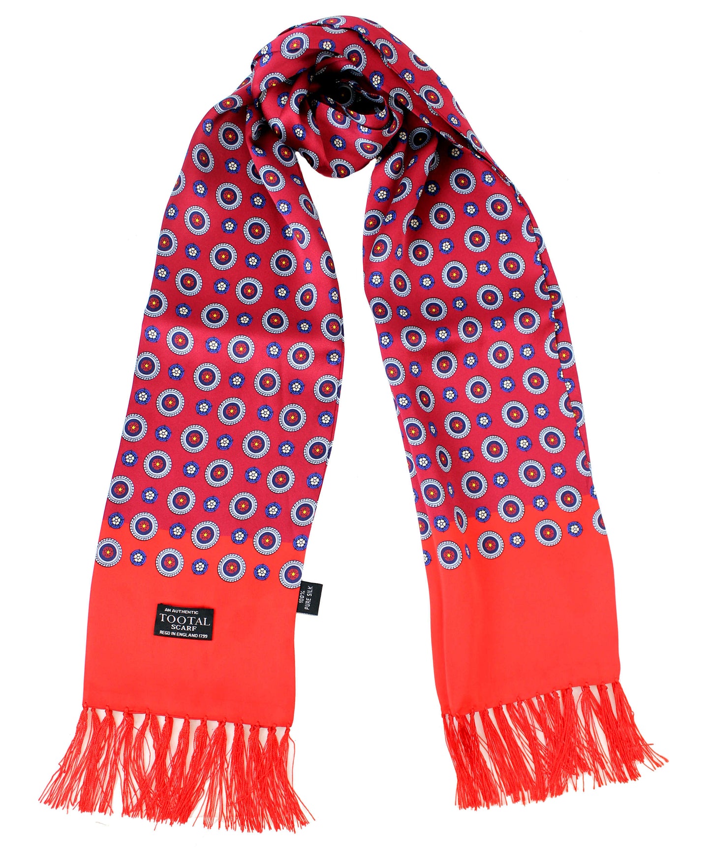 Tootal Mens Retro Geo Print 100% Silk Scarves