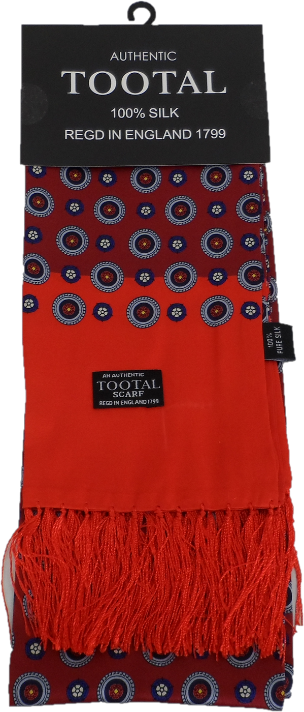 Tootal Mens Retro Geo Print 100% Silk Scarves
