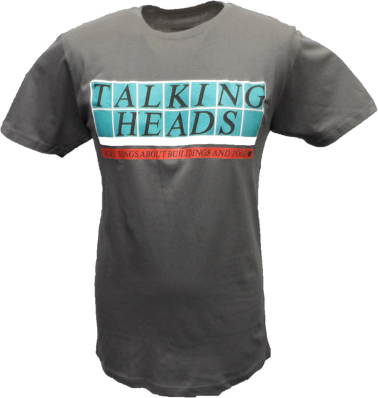 T-shirt à carreaux pour hommes, sous licence officielle, têtes parlantes