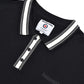 Lambretta Mens Black Valero Knitted Polo Shirt