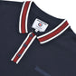 Lambretta Mens Navy Blue Valero Knitted Polo Shirt