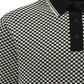 Schwarze Gestrickte Vintage- Mod Polo Shirts Herren Merc