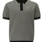 Schwarze Gestrickte Vintage- Mod Polo Shirts Herren Merc