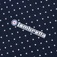 Lambretta Mens Navy/White Polka Dot Print Polo Shirts