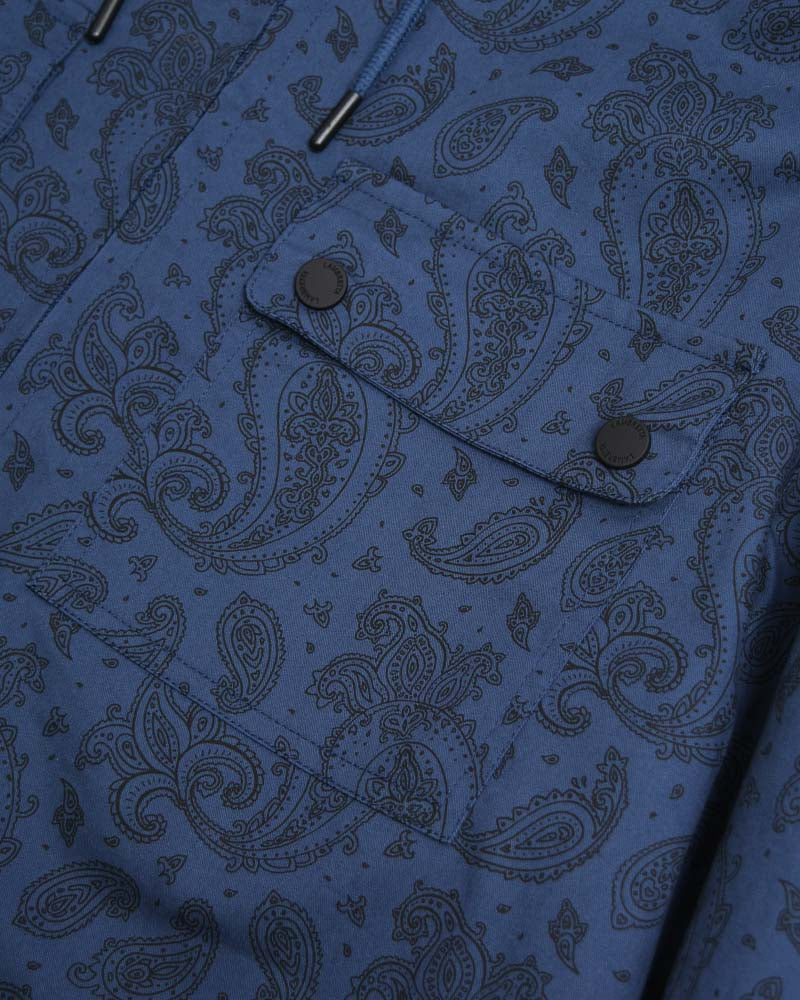Lambretta Navy Blue Paisley Field Jacket