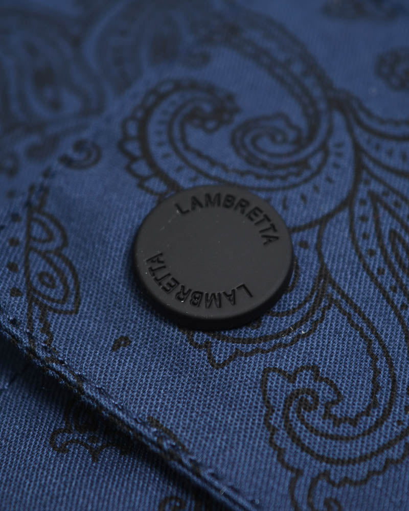 Lambretta Navy Blue Paisley Field Jacket