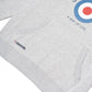 Lambretta Mens Grey Marl Target Logo Hooded Top