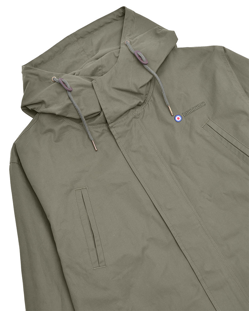 Lambretta Mens Retro Shower Resistant Fishtail Parka