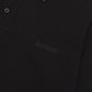 Lambretta Mens Black Gold Tipped Collar Knitted Polo Shirt