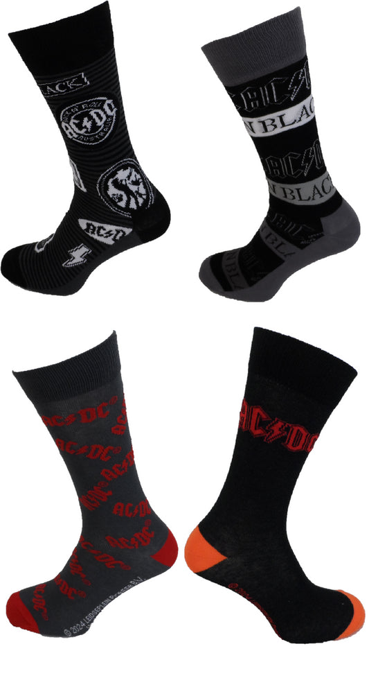 Mens Officially Licensed AC/DC Logo Socks