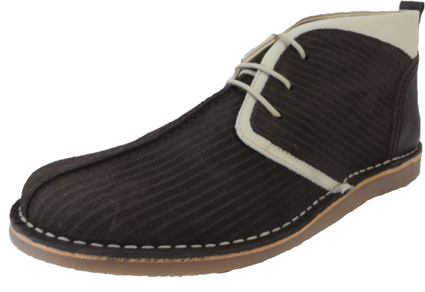 Ikon Original Brown Afterglow 70s Mod Style Real Suede Desert Boots