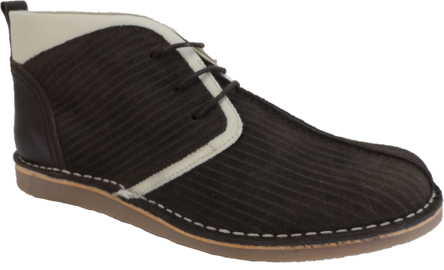 Ikon Original Brown Afterglow 70s Mod Style Real Suede Desert Boots