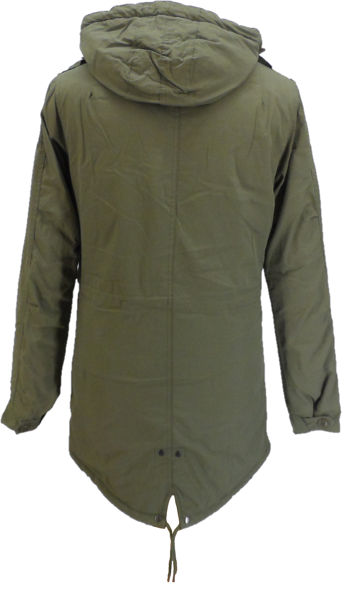 Parka retro con cola de pez m51 para hombre Lambretta