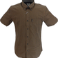 Ben Sherman Mens Black/Brown Gingham Check Short Sleeved Shirts …