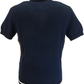 Ben Sherman Navy Blue Knitted Striped Mod Polo Shirt
