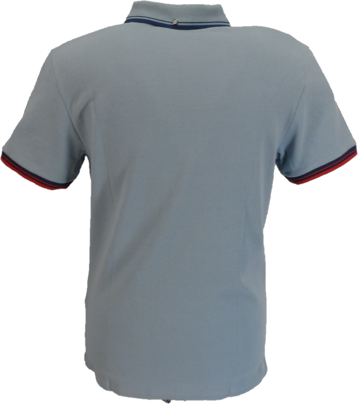 Ben Sherman Herren-Poloshirt aus 100 % eisblauer, charakteristischer Baumwolle