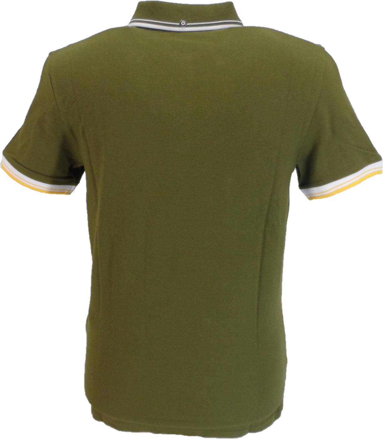 Ben Sherman Men's Signature Khaki Green 100% Cotton Polo Shirt
