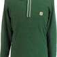 Gabicci Mens Forest Green Textured Retro Knitted Polo