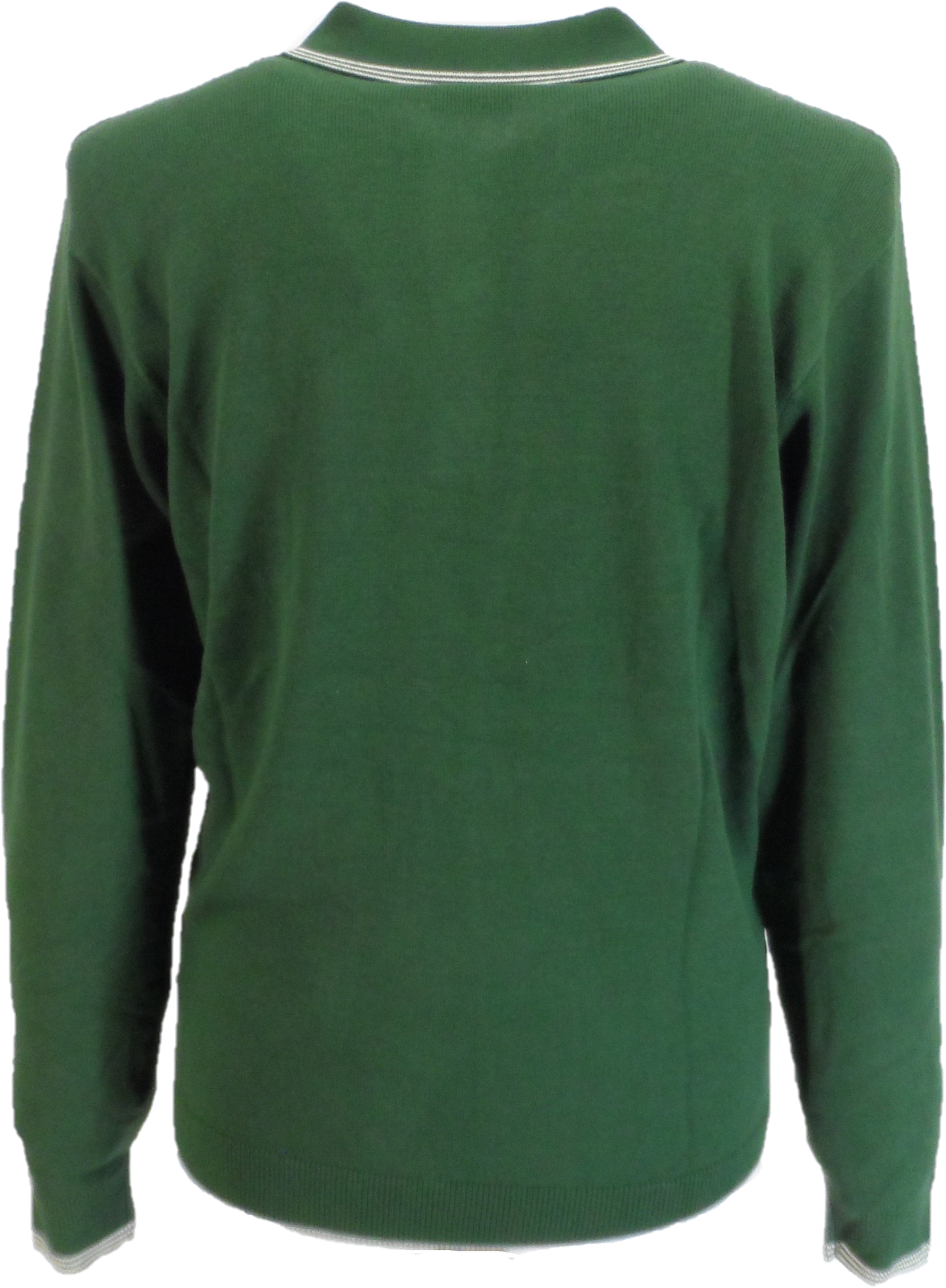 Gabicci Mens Forest Green Textured Retro Knitted Polo