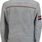 Gabicci veste de rallye en cuir blanc/bleu/rouge pour homme