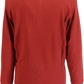 Gabicci Mens Rosso Red Geo Textured Retro Knitted Polo