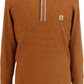 Gabicci Mens Toffee Geo Textured Retro Knitted Polo