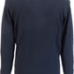 Gabicci Mens Navy Blue Textured Zip Up Retro Knitted Cardigan