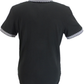Lambretta Mens Black Checkerboard Collar Polo Shirts