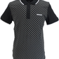 Lambretta Mens Black Checkerboard Polo Shirts