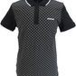 Schwarze Herren-Poloshirts mit Schachbrettmuster von Lambretta