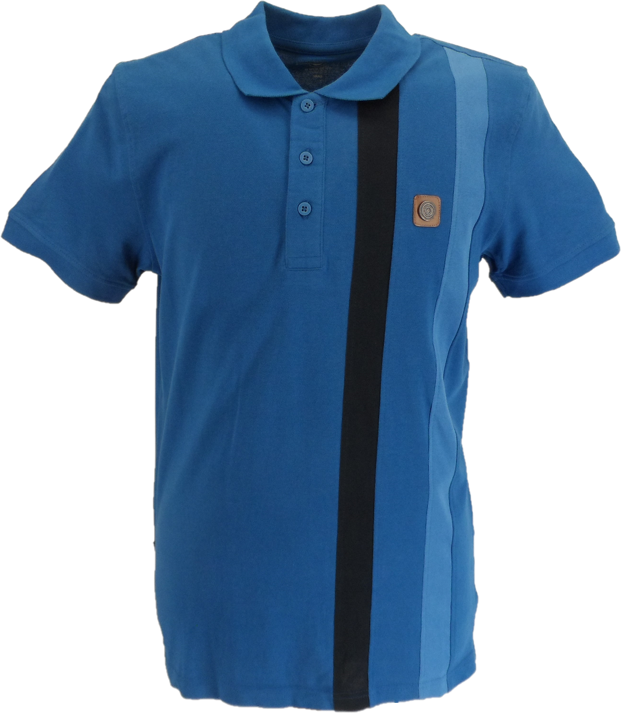 Lambretta Men`s Dark Blue Cut and Sew Racing Polo Shirts