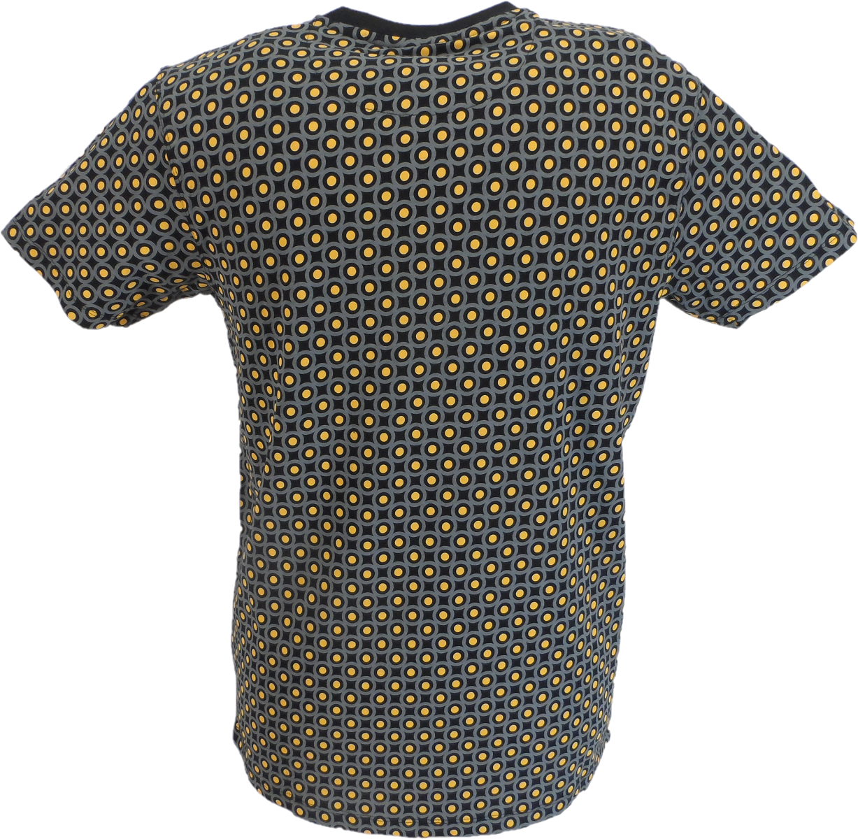 Schwarzes Herren-T-Shirt mit Allover-Target-Print Lambretta