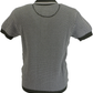 Trojan Mens Army Green Pattern Fine Gauge Knitted Polo Shirt