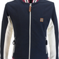 Trojan Herren-Trainingsjacke im Retro-Stil, marineblau, mit Affenmuster