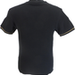 Trojan Mens Black Over Size Check T Shirt