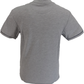 Trojan Mens Grey Over Size Check T Shirt