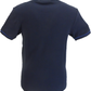 Trojan Mens Navy Blue Over Size Check T Shirt