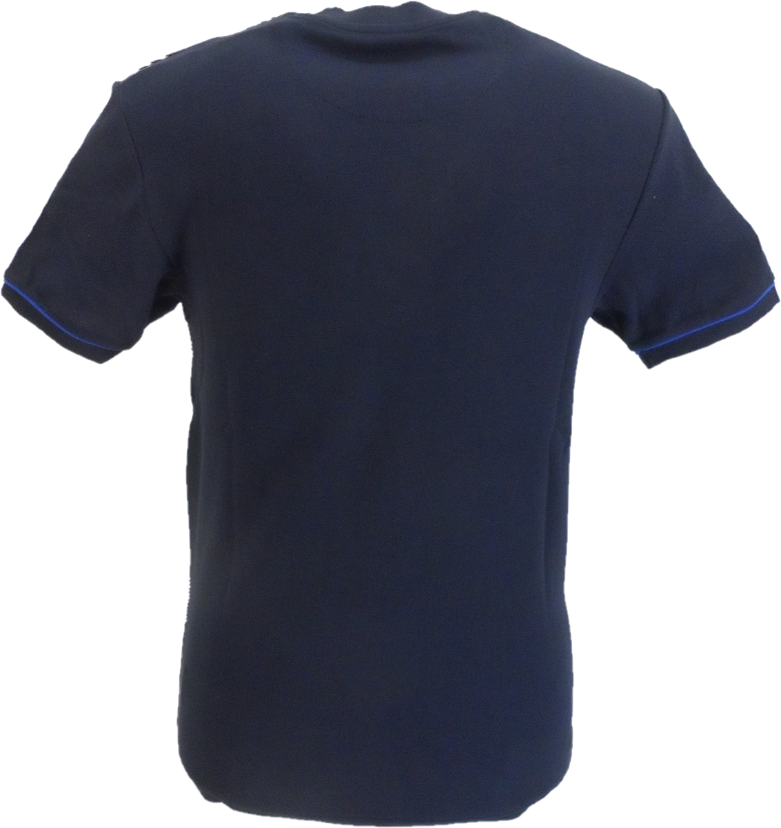Trojan Mens Navy Blue Over Size Check T Shirt