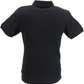 Trojan polo negro con rayas de carreras para hombre